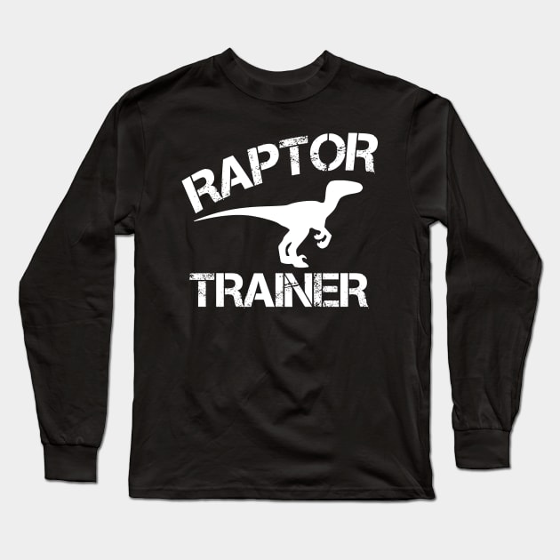 Raptor Trainer Long Sleeve T-Shirt by SimonL